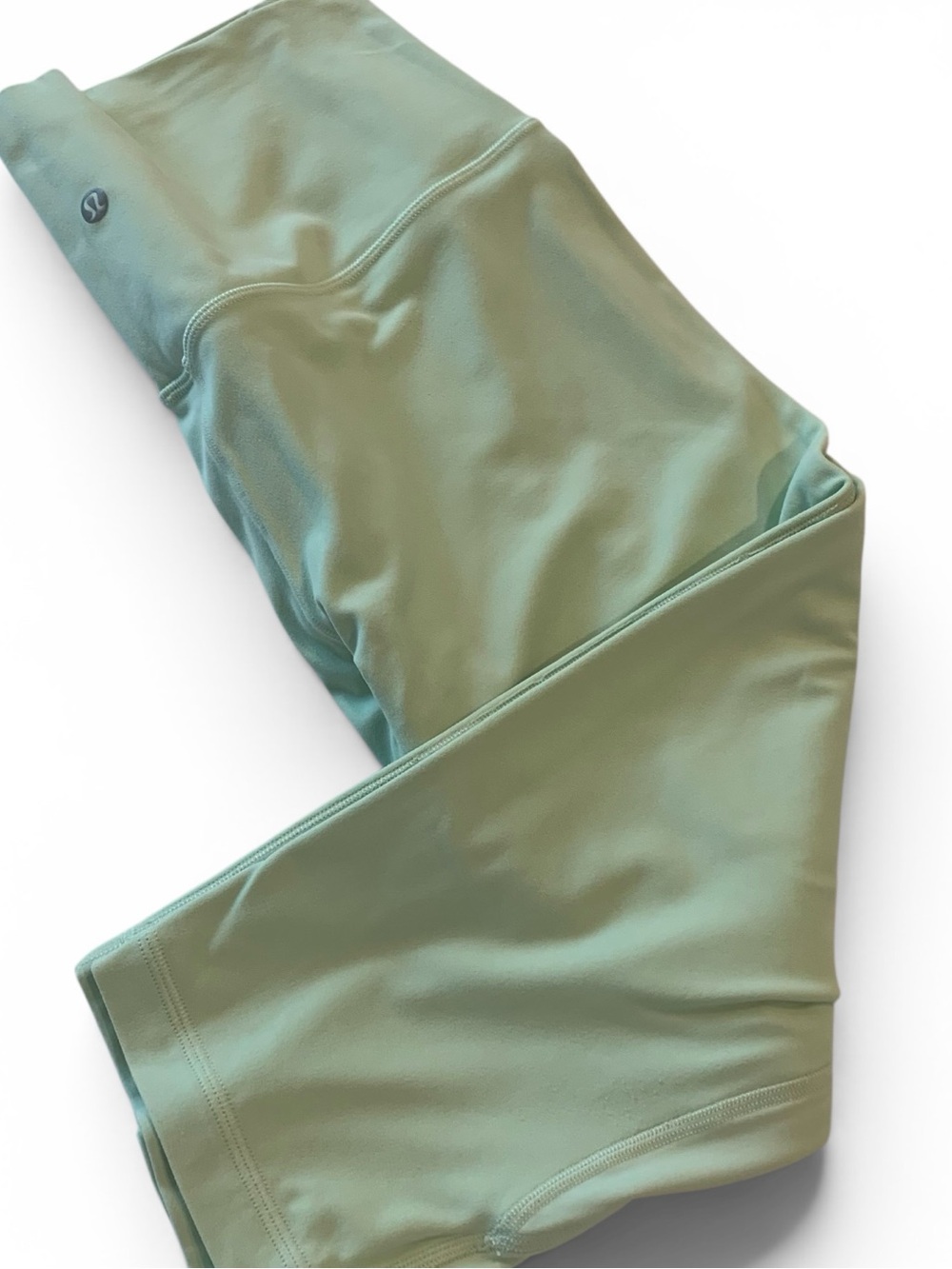 Lululemon Light Green High-Rise Cropped Leggings